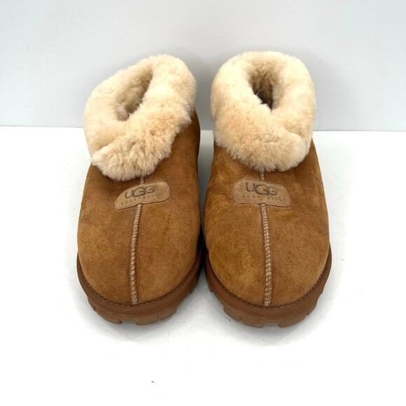 UGG men’s lug Eva sole shearling leather boots booties - Picture 2 of 9